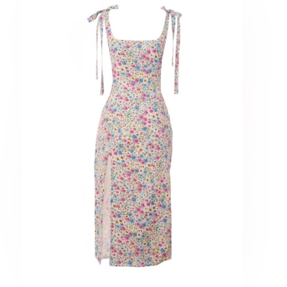 Floral Print Sleeveless Dress